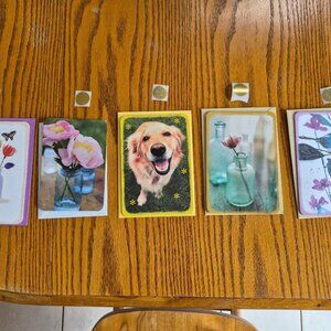 5 NEW Blank Hallmark "Just Because" Cards